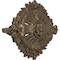 Ekena Millwork Antonio Ceiling Medallion, Hand-Painted Warm Silver, 35 7/8"W x 22 1/2"H x 4 3/8"P CM35X22ANWSS - alternate 2